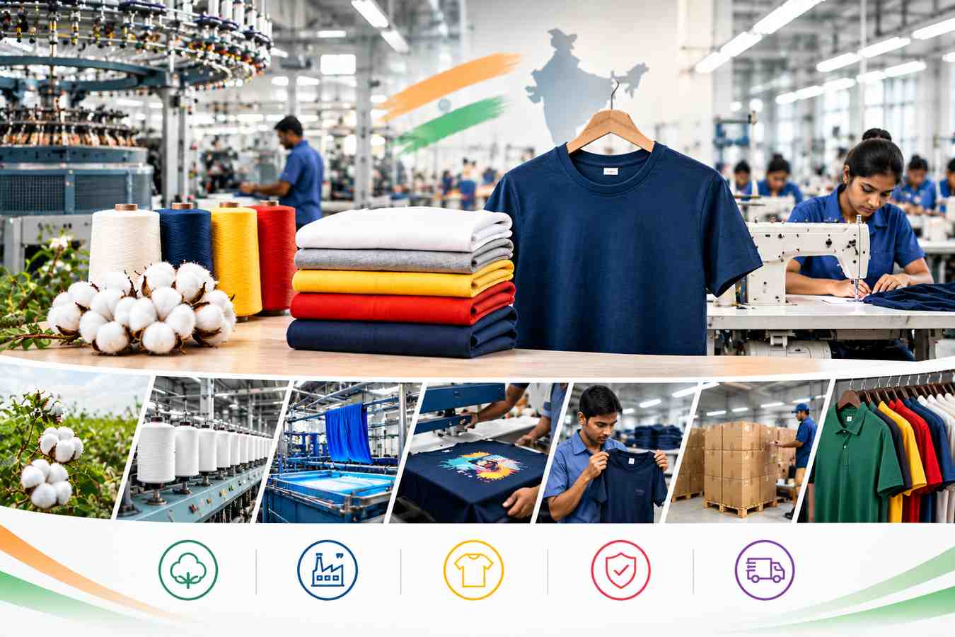 Top T-Shirt Manufacturers in India: How to Choose the Right Partner for Your Brand.